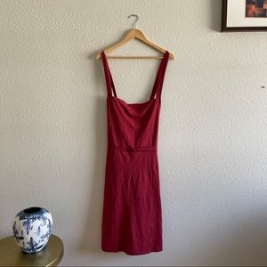 ASOS Red Overall Jersey Dress